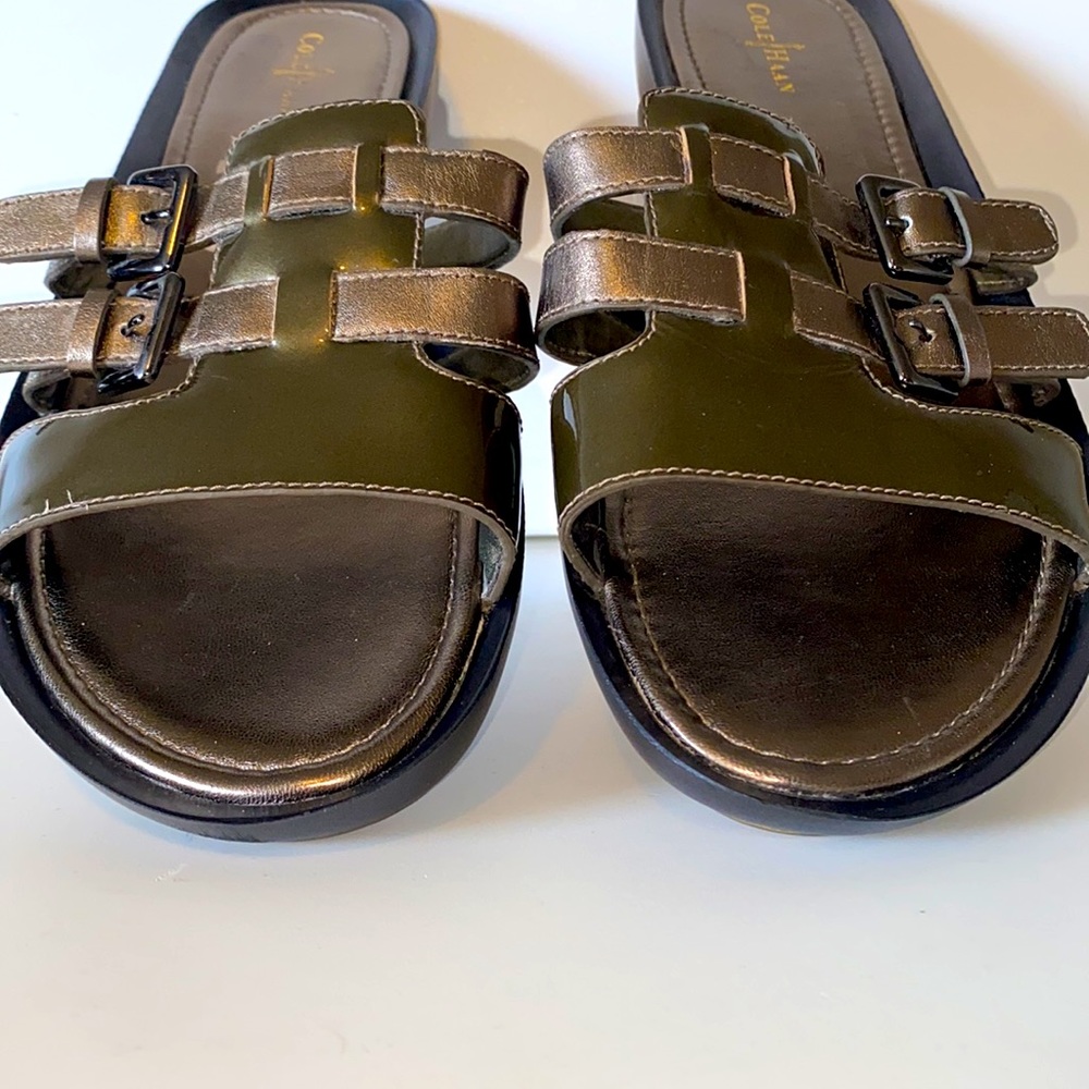😎Cole & Haan Bronze Nike Air Sandals😎